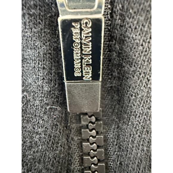 Black Cropped Hoodie NWOT Calvin Klein Performance Women Size Medium Preppy - Picture 5 of 9